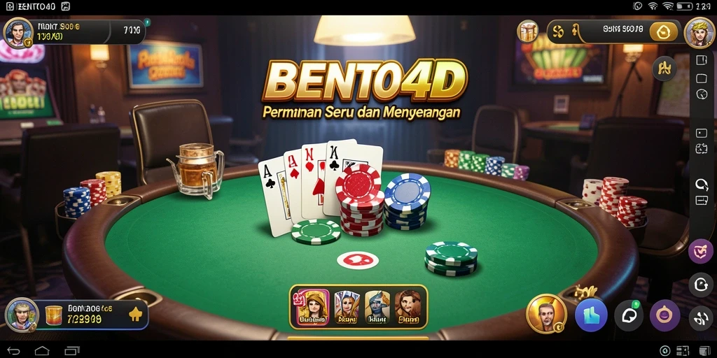 Gameplay Poker yang mendebarkan di BENTO4D.