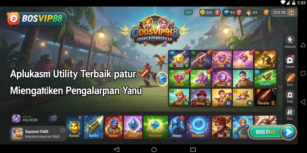 Tampilan antarmuka utama BOSVIP88 yang intuitif dan mudah digunakan.