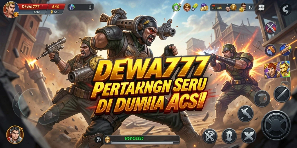 Screenshot gameplay DEWA777 yang menunjukkan pertarungan aksi mendebarkan.
