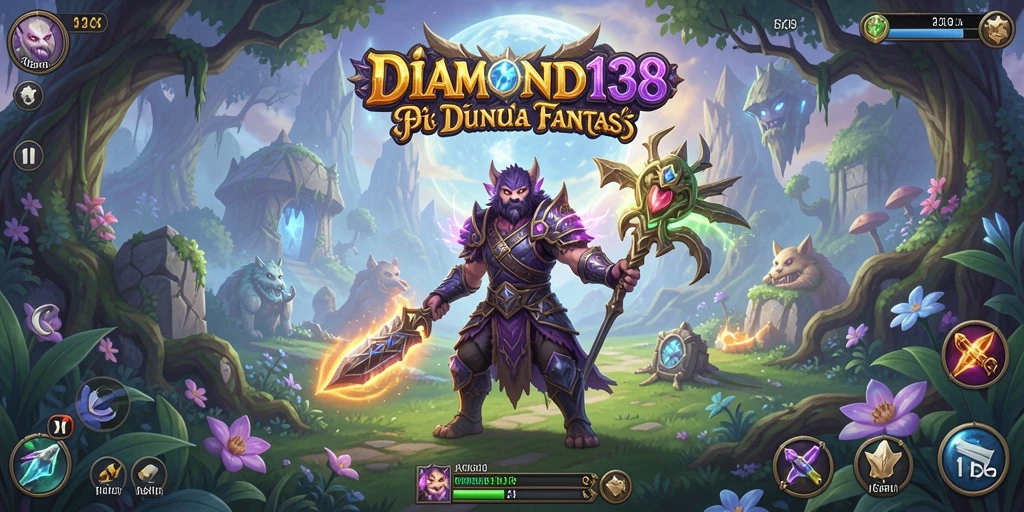 Tampilan gameplay yang menakjubkan dari DIAMOND138 saat menjelajahi dunia fantastis.