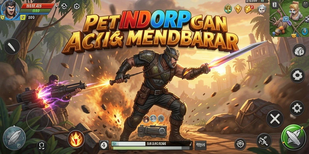 Gameplay INDORP yang penuh aksi dan seru.