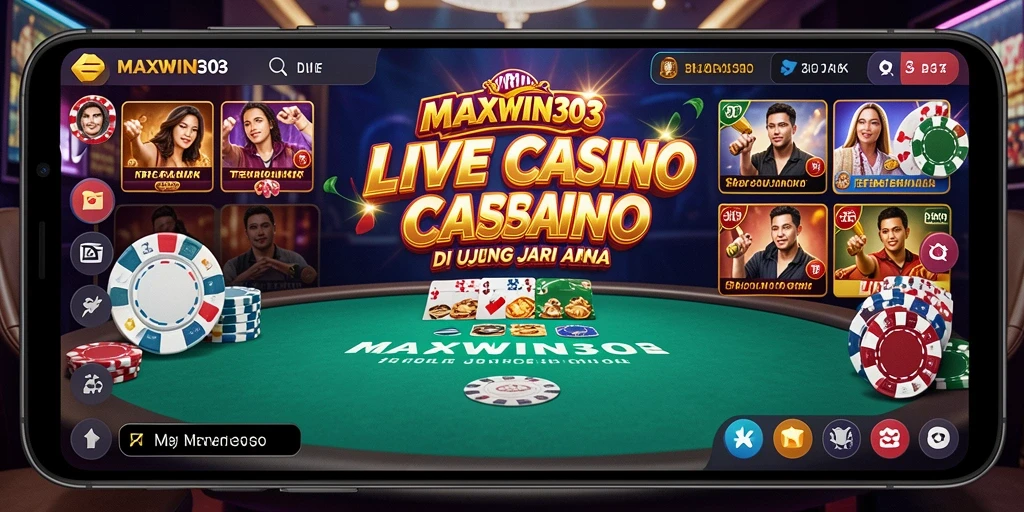 Screenshot menunjukkan dealer langsung dalam permainan kasino dengan grafik yang menakjubkan.
