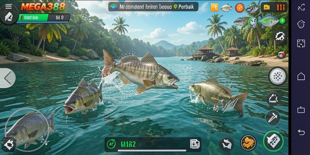 Tangkapan ikan yang fantastis dalam gameplay MEGA388.