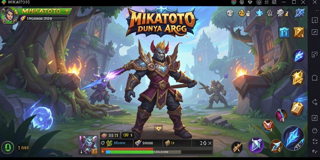 Tangkapan layar MIKATOTO menunjukkan aksi pertarungan yang mendebarkan.