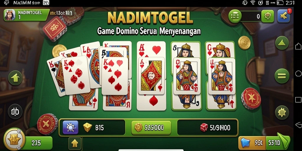 Tampilan menarik gameplay domino NADIMTOGEL dengan fitur seru.