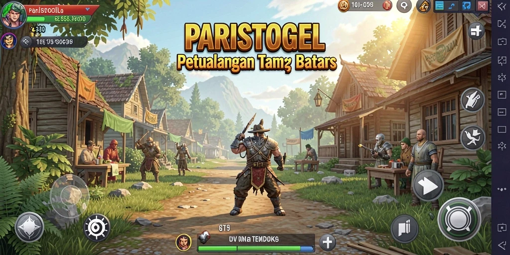 Gameplay PARISTOGEL menunjukkan petualangan seru di dunia terbuka.