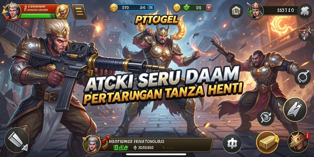 Tampilan gameplay PTTOGEL dengan aksi bertarung yang dinamis dan menarik.