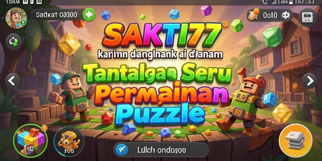 Tampilan gameplay menarik dalam SAKTI77 dengan beragam puzzle menantang.