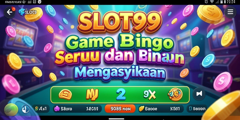 Screenshot utama SLOT99 menunjukkan gameplay Bingo yang seru dan menarik.