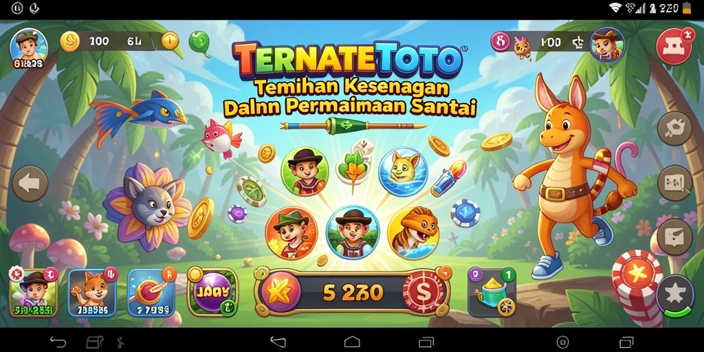 Screenshot gameplay TERNATETOTO yang menunjukkan keseruan permainan santai.