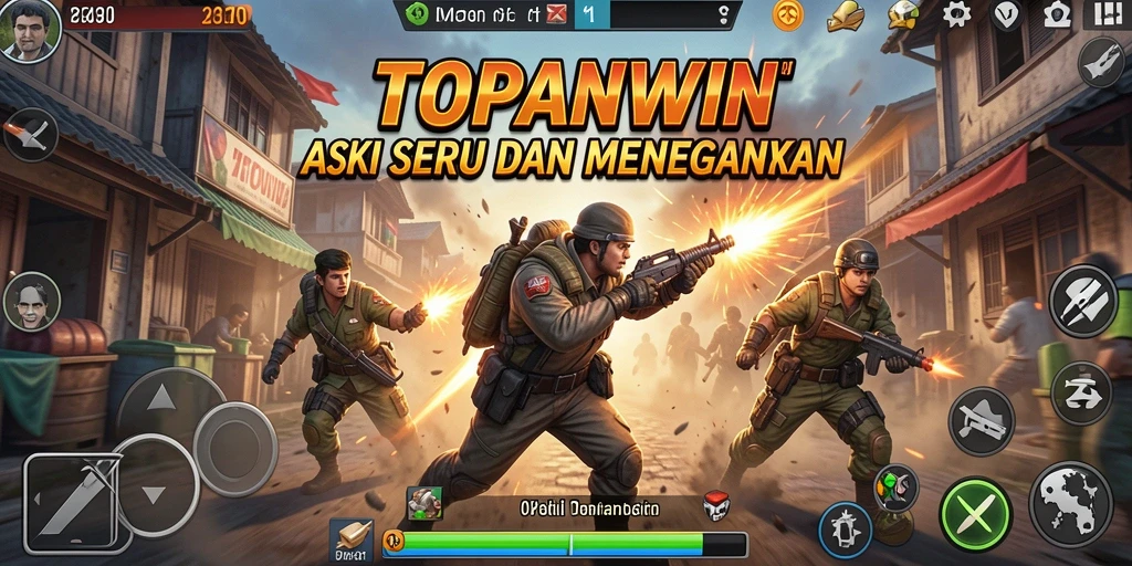 Screenshot menunjukkan intensitas pertempuran dalam TOPANWIN.