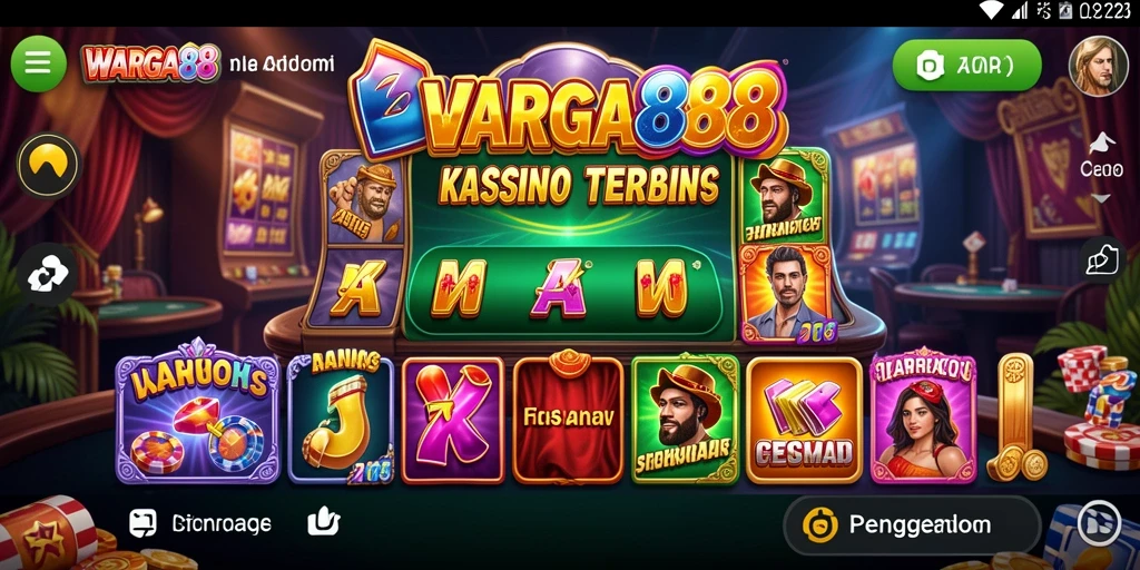 Screenshot permainan kasino WARGA88 yang menarik dan seru.